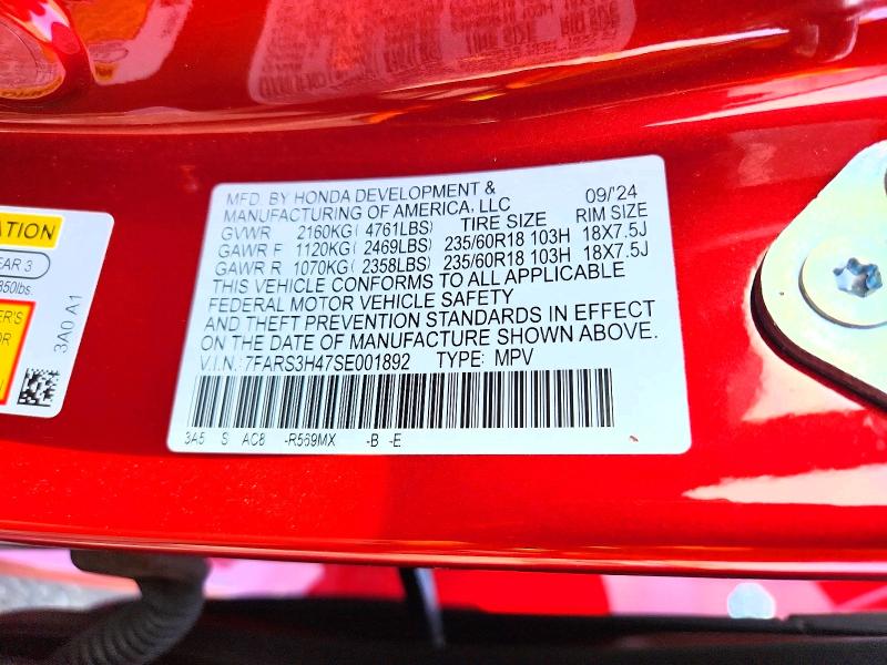 Aukcja sprzedaży 2025 Honda Cr-v, vin: 7FARS3H47SE001892, numer aukcji: 64641506