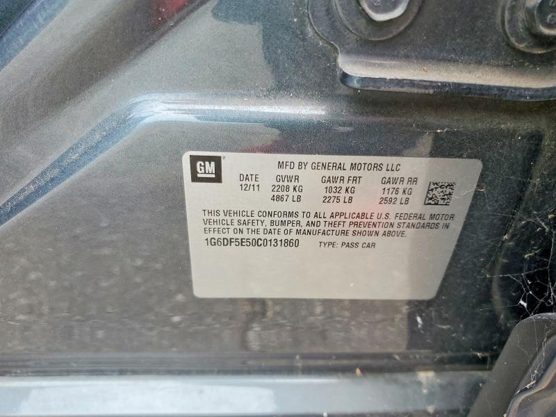 2012 Cadillac Cts მანქანა იყიდება აუქციონზე, vin: 1G6DF5E50C0131860, აუქციონის ნომერი: 65472216