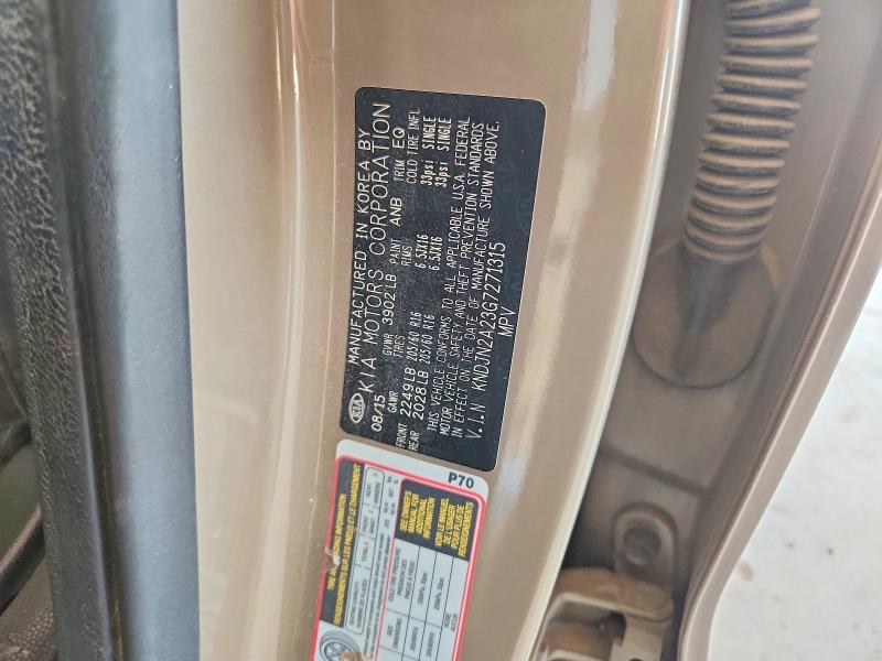 2016 Kia Soul მანქანა იყიდება აუქციონზე, vin: KNDJN2A23G7271315, აუქციონის ნომერი: 64531446