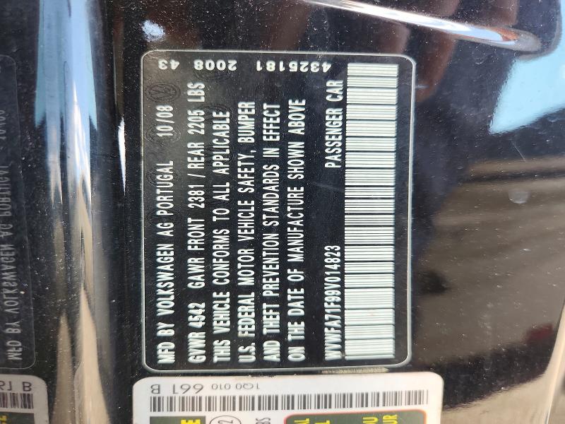 Продаж на аукціоні авто 2009 Volkswagen Eos, vin: WVWFA71F99V014823, номер лоту: 63492826