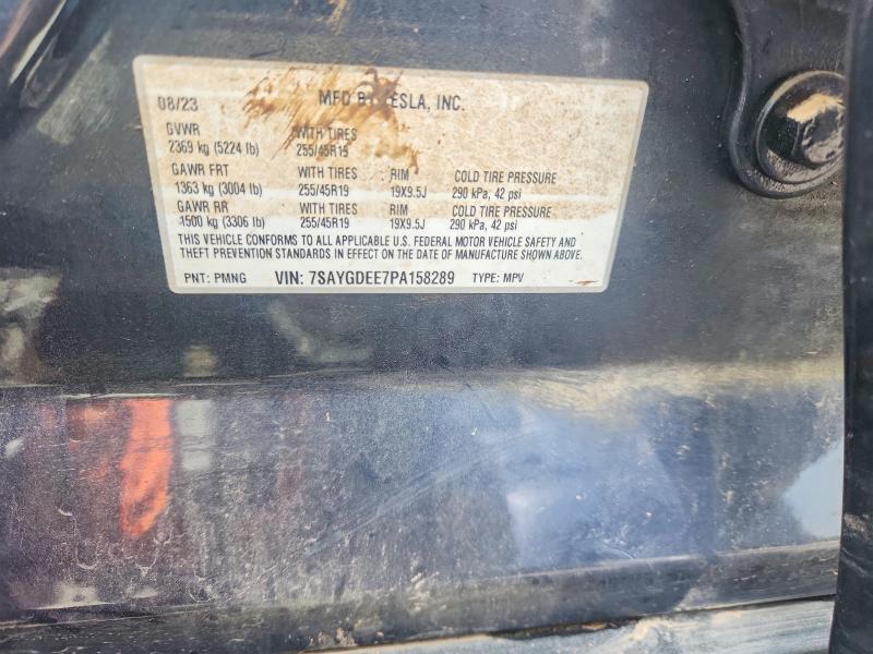 Aukcja sprzedaży 2023 Tesla Model Y, vin: 7SAYGDEE7PA158289, numer aukcji: 64732266