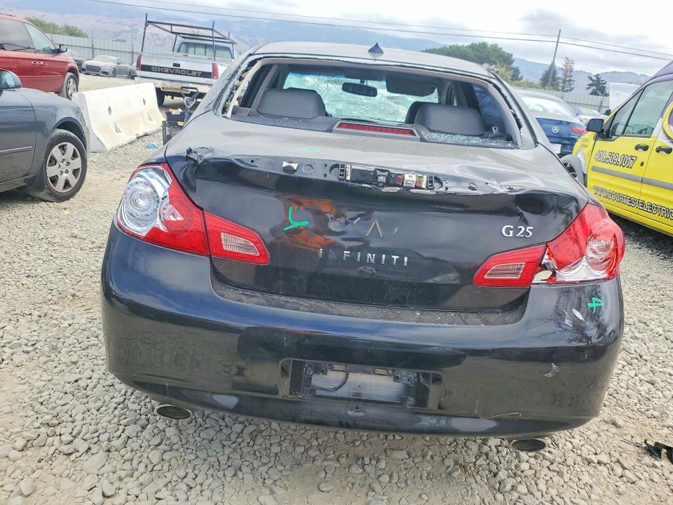 2011 Infiniti G25 Sedan მანქანა იყიდება აუქციონზე, vin: JN1DV6APXBM603408, აუქციონის ნომერი: 64660676
