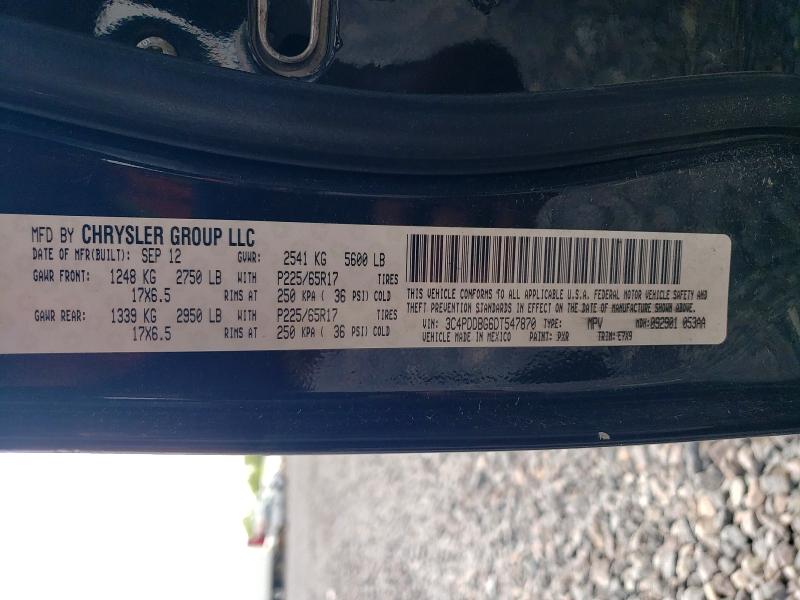 Продаж на аукціоні авто 2013 Dodge Journey, vin: 3C4PDDBG6DT547870, номер лоту: 63446626