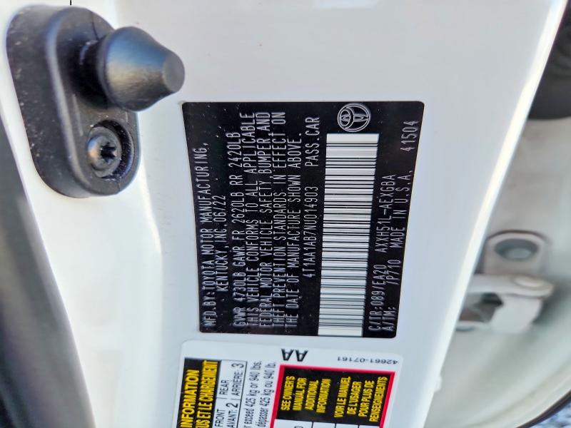Продажа на аукционе авто 2022 Toyota Avalon, vin: 4T1AA1AB7NU014903, номер лота: 63314596