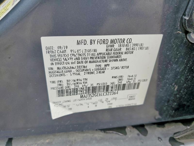 Продаж на аукціоні авто 2020 Ford Ecosport, vin: MAJ3S2GE6LC322364, номер лоту: 66013106