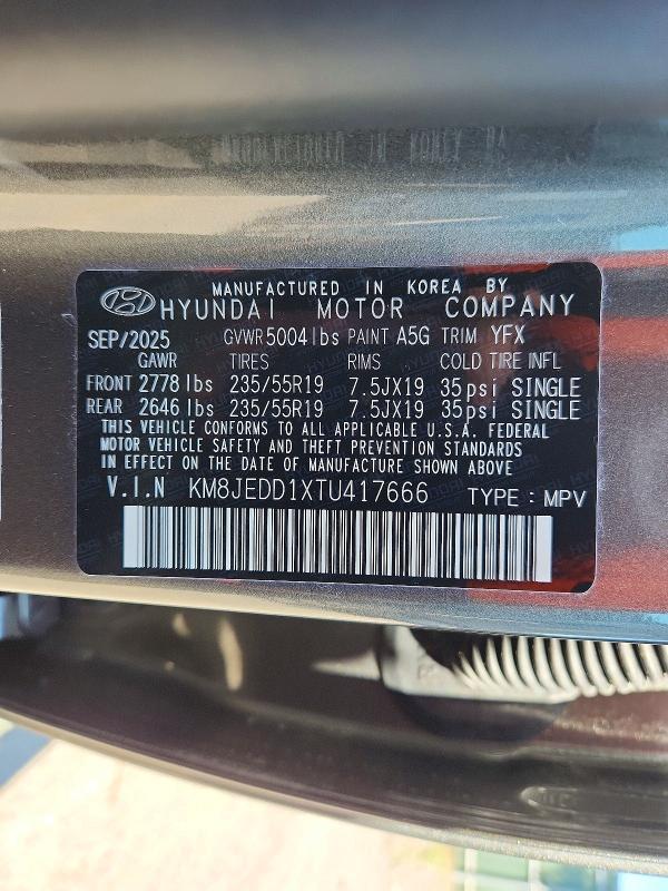 Aukcja sprzedaży 2026 Hyundai Tucson Hybrid, vin: KM8JEDD1XTU417666, numer aukcji: 63693746