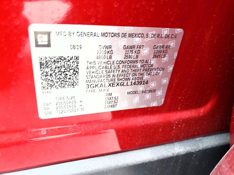 Aukcja sprzedaży 2020 Gmc Terrain, vin: 3GKALXEX6LL143914, numer aukcji: 66046206