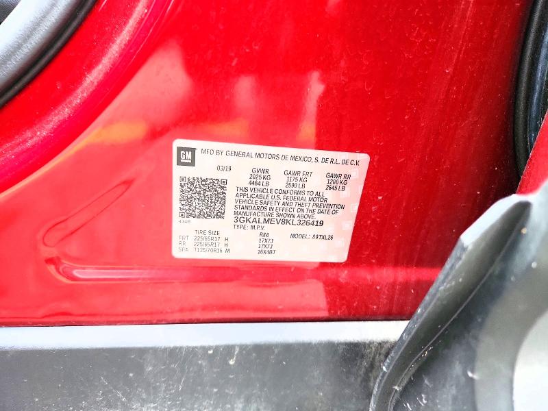 Aukcja sprzedaży 2019 Gmc Terrain, vin: 3GKALMEV8KL326419, numer aukcji: 66703076