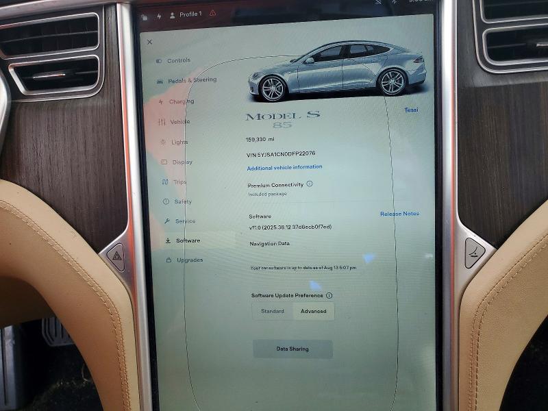 Продажа на аукционе авто 2013 Tesla Model S, vin: 5YJSA1CN0DFP22076, номер лота: 65039906