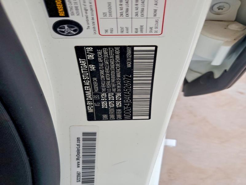 Продажа на аукционе авто 2019 Mercedes-benz E, vin: WDDZF4JB4KA526972, номер лота: 65584966