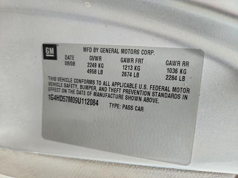 Продаж на аукціоні авто 2009 Buick Lucerne, vin: 1G4HD57M09U112084, номер лоту: 64273486