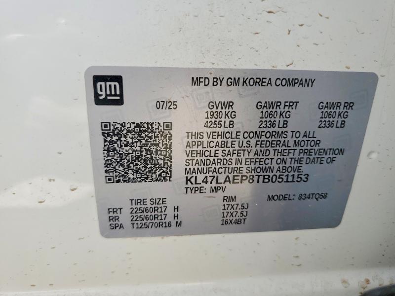 Aukcja sprzedaży 2026 Buick Envista, vin: KL47LAEP8TB051153, numer aukcji: 66294686