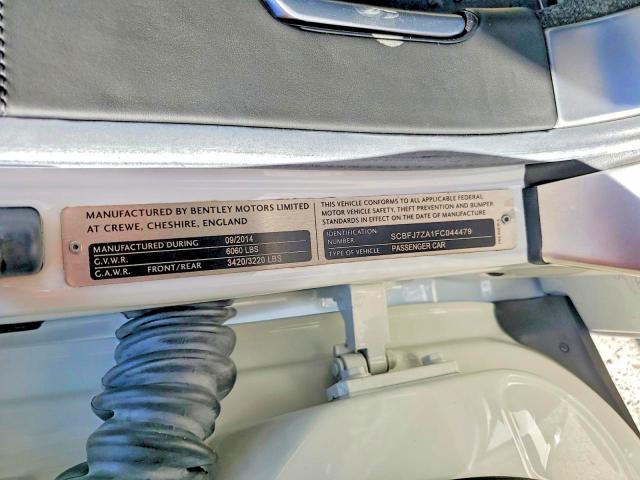 Aukcja sprzedaży 2015 Bentley Continental, vin: SCBFJ7ZA1FC044479, numer aukcji: 65408186