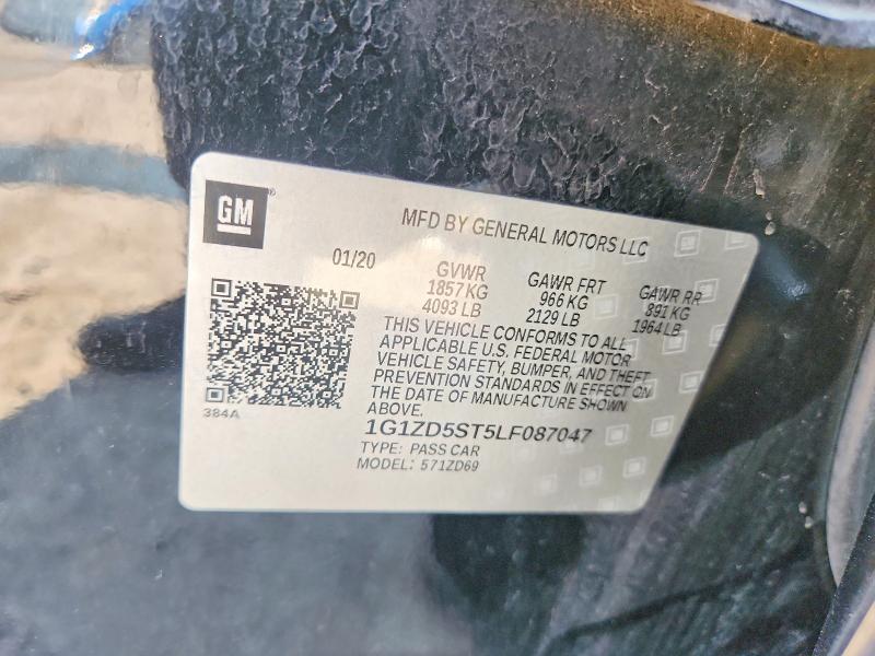 Продажа на аукционе авто 2020 Chevrolet Malibu, vin: 1G1ZD5ST5LF087047, номер лота: 63824356