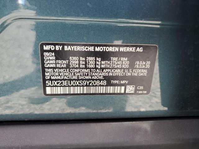 66113186 :رقم المزاد ، 5UX23EU0XS9Y20848 vin ، 2025 Bmw X5 مزاد بيع