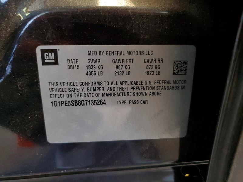Продаж на аукціоні авто 2016 Chevrolet Cruze Limited, vin: 1G1PE5SB8G7135264, номер лоту: 64438236