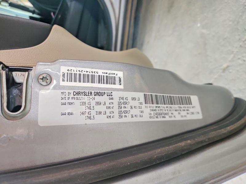 2015 Dodge Grand Caravan მანქანა იყიდება აუქციონზე, vin: 2C4RDGBG0FR600207, აუქციონის ნომერი: 66921866