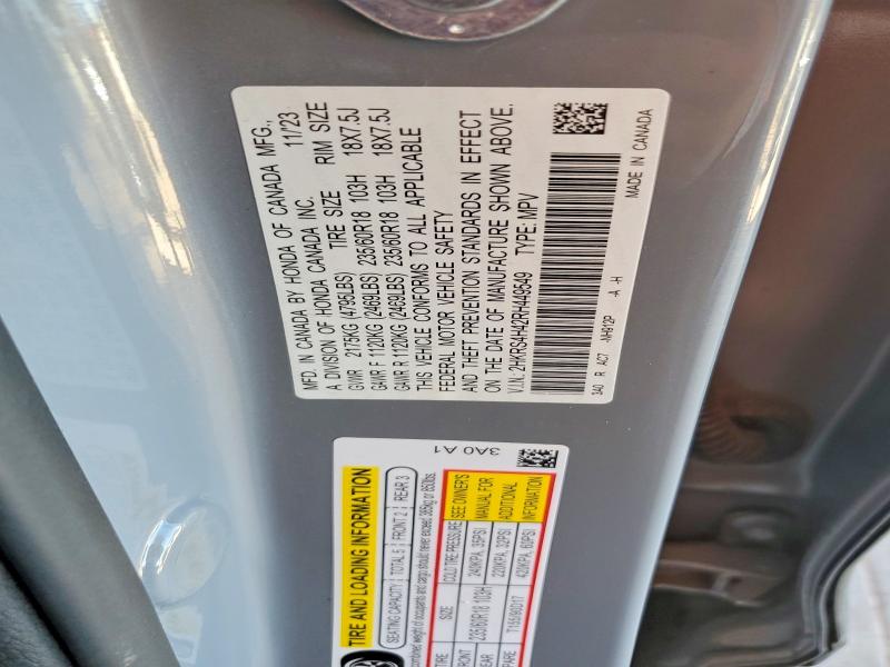 66594706 :رقم المزاد ، 2HKRS4H42RH449549 vin ، 2024 Honda Cr-v مزاد بيع
