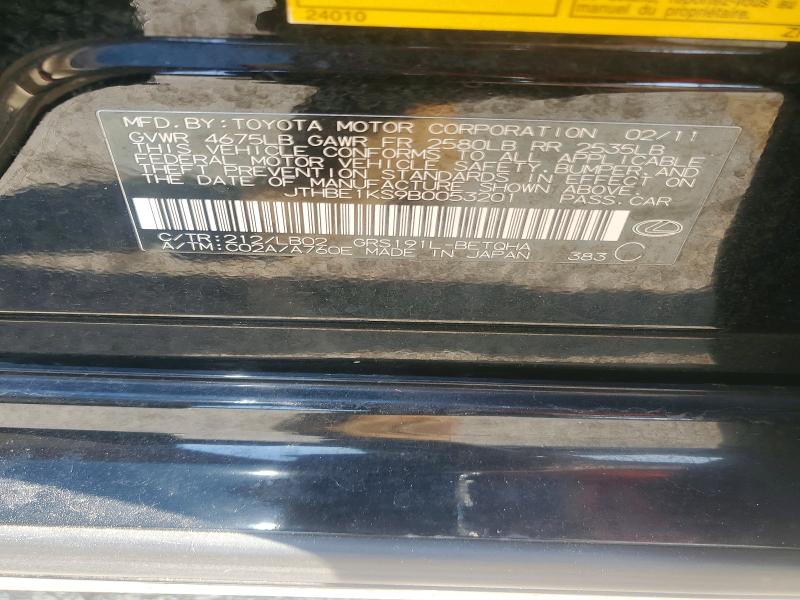 Продаж на аукціоні авто 2011 Lexus Gs, vin: JTHBE1KS9B0053201, номер лоту: 66741336