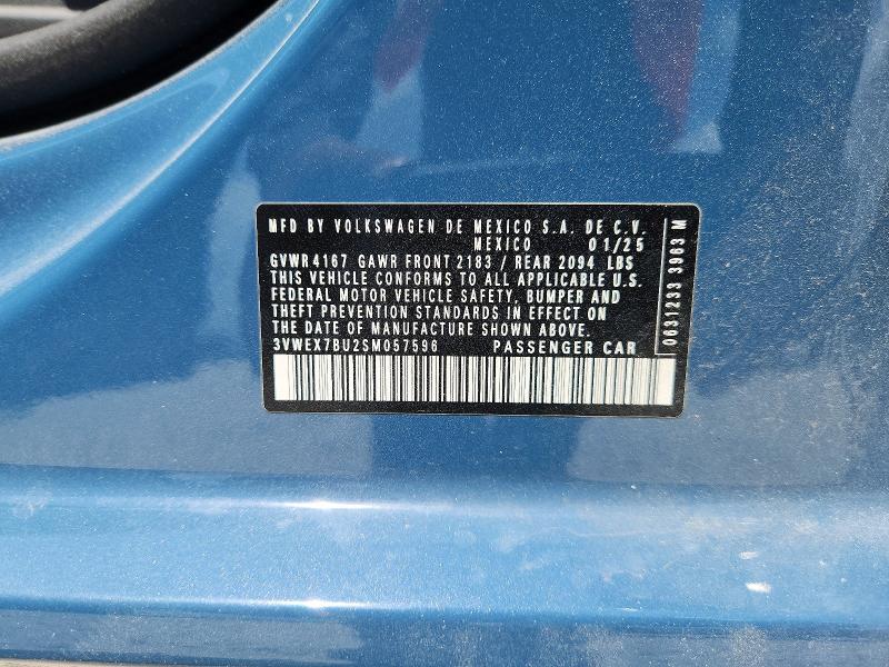 Продажа на аукционе авто 2025 Volkswagen Jetta, vin: 3VWEX7BU2SM057596, номер лота: 62861936