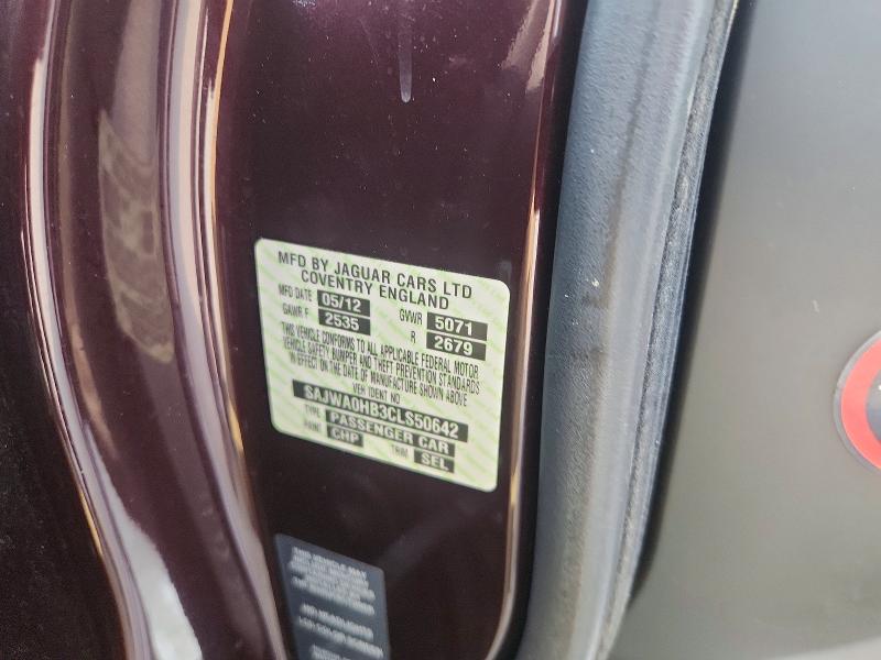Продажа на аукционе авто 2012 Jaguar Xf, vin: SAJWA0HB3CLS50642, номер лота: 63904246