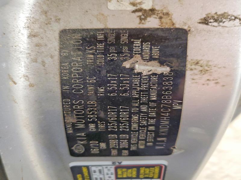 Aukcja sprzedaży 2011 Kia Sedona, vin: KNDMH4C78B6383812, numer aukcji: 63896626