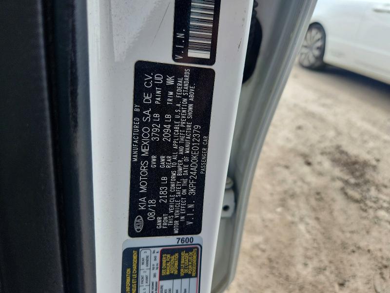 65377656 :رقم المزاد ، 3KPF24AD0KE012379 vin ، 2019 Kia Forte مزاد بيع