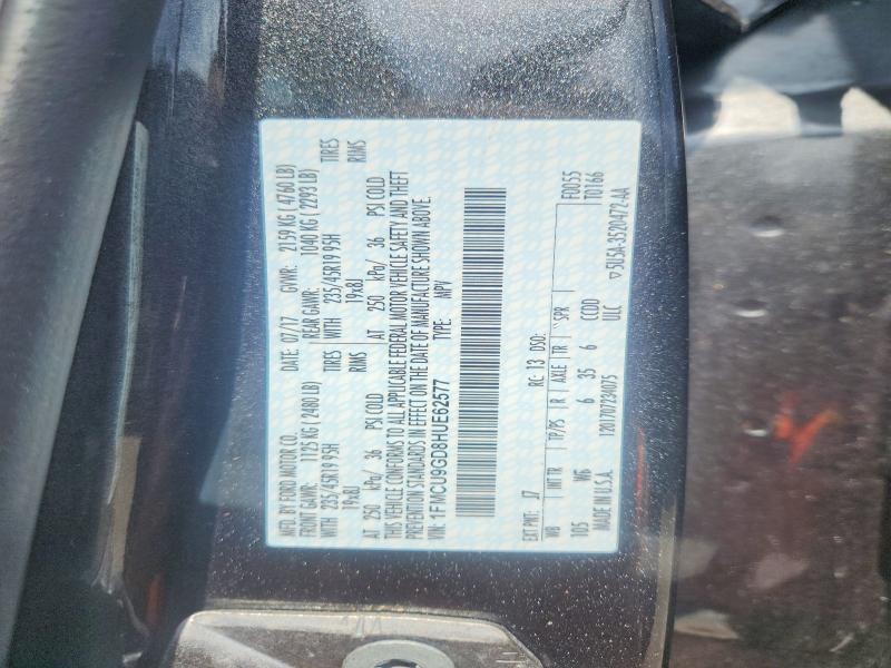 Aukcja sprzedaży 2017 Ford Escape, vin: 1FMCU9GD8HUE62577, numer aukcji: 65148416