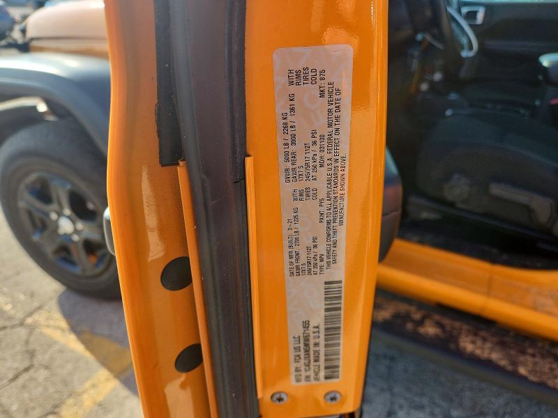 Продажа на аукционе авто 2021 Jeep Wrangler, vin: 1C4GJXAN5MW671455, номер лота: 65603336