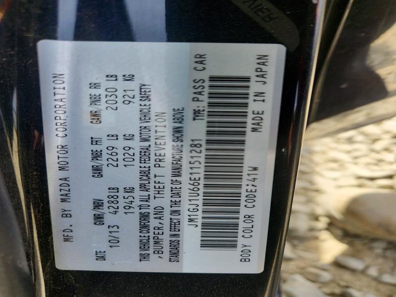 Aukcja sprzedaży 2014 Mazda 6, vin: JM1GJ1U66E1151281, numer aukcji: 66240416