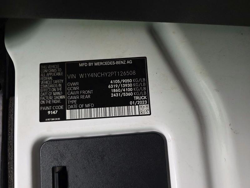 2023 Mercedes-benz Sprinter მანქანა იყიდება აუქციონზე, vin: W1Y4NCHY2PT126508, აუქციონის ნომერი: 66061746