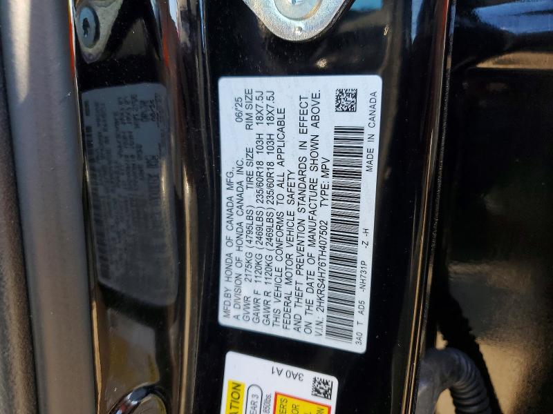 Aukcja sprzedaży 2026 Honda Cr-v, vin: 2HKRS4H76TH407502, numer aukcji: 63581926