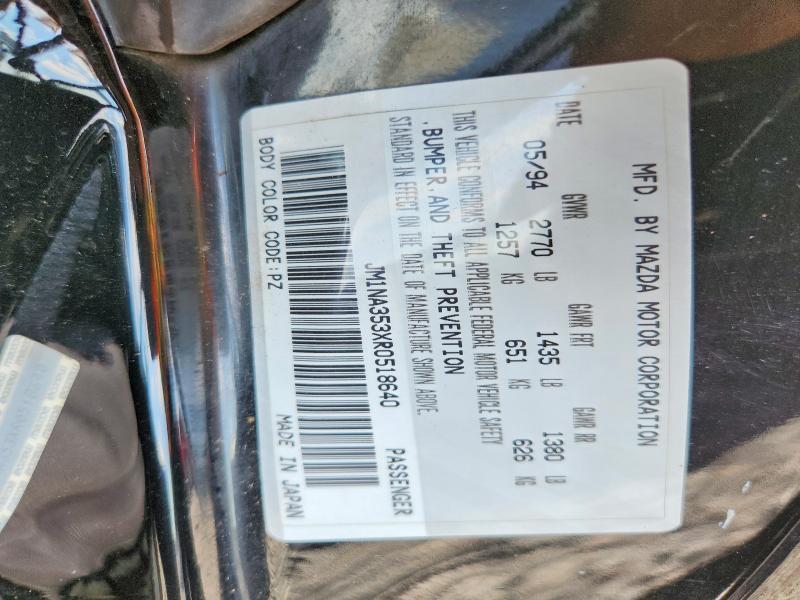 66922326 :رقم المزاد ، JM1NA353XR0518640 vin ، 1994 Mazda Mx-5 Miata مزاد بيع