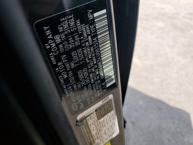 66519676 :رقم المزاد ، KM8R44HE5LU061534 vin ، 2020 Hyundai Palisade مزاد بيع