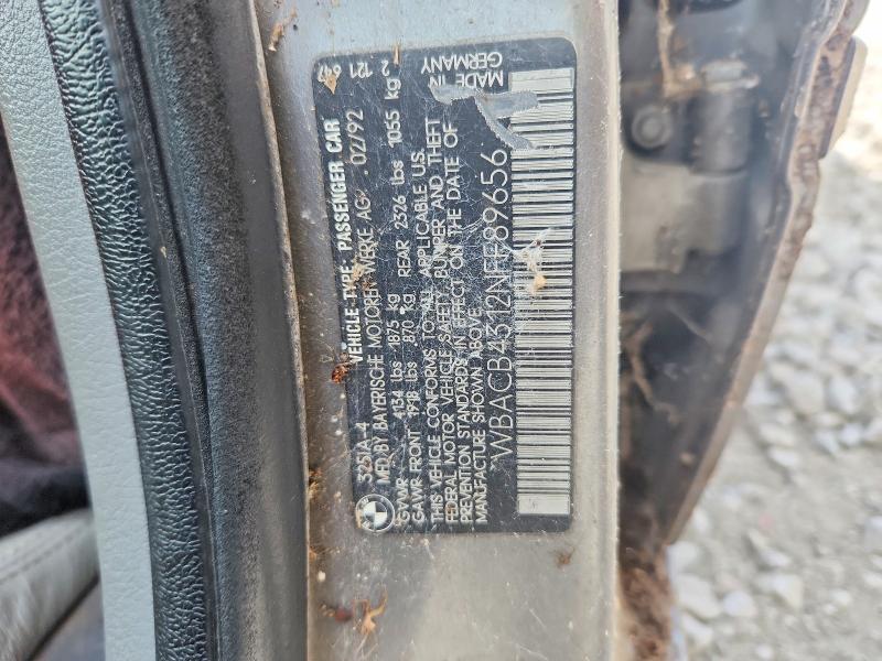 Продажа на аукционе авто 1992 Bmw 325, vin: WBACB4312NFF89656, номер лота: 64161106