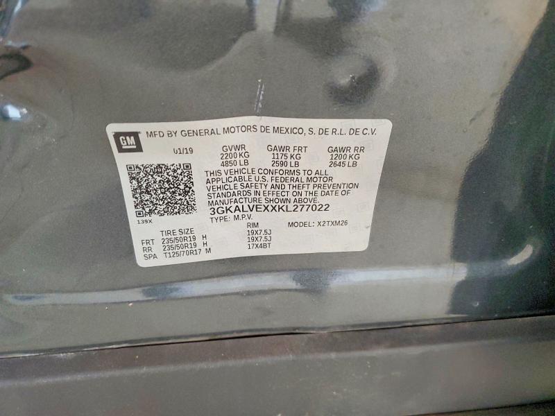 Продаж на аукціоні авто 2019 Gmc Terrain, vin: 3GKALVEXXKL277022, номер лоту: 66243896