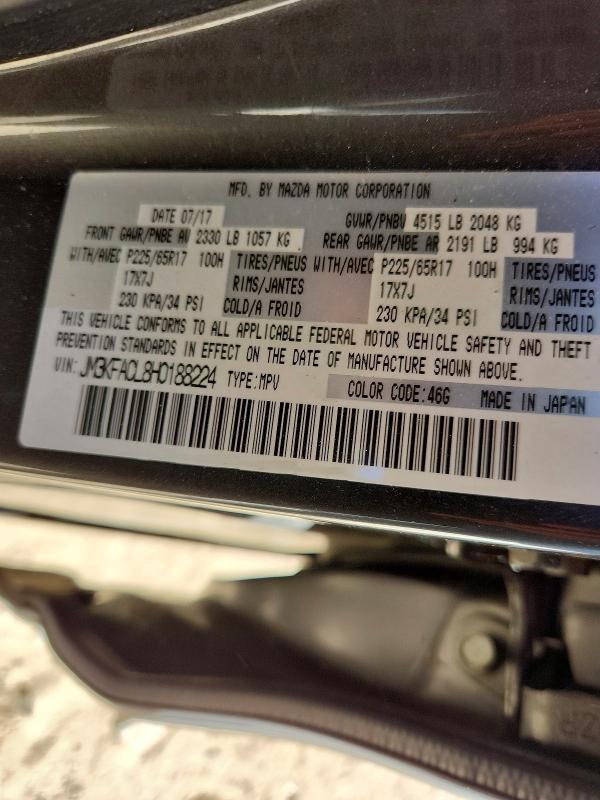 Aukcja sprzedaży 2017 Mazda Cx-5, vin: JM3KFACL8H0188224, numer aukcji: 66392546