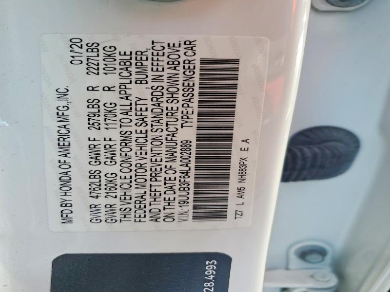 Продаж на аукціоні авто 2020 Acura Tlx, vin: 19UUB3F64LA002889, номер лоту: 64814396
