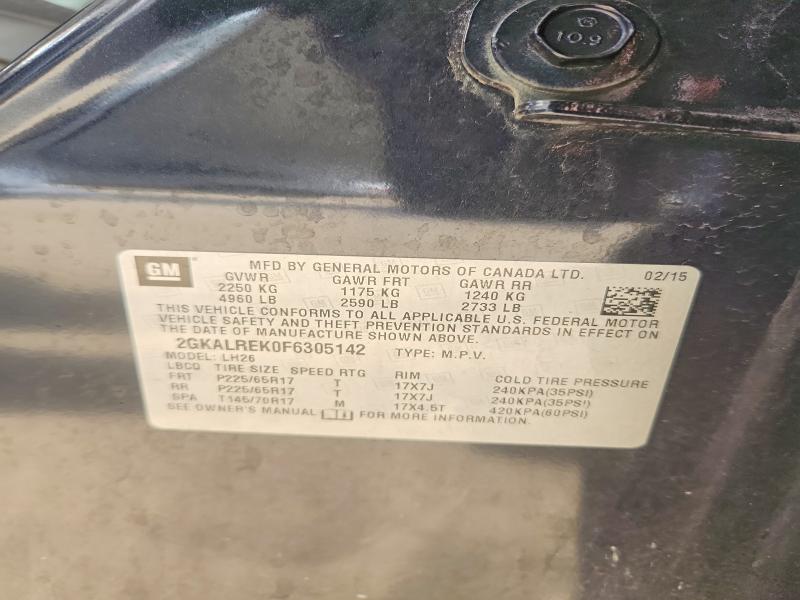 Продаж на аукціоні авто 2015 Gmc Terrain, vin: 2GKALREK0F6305142, номер лоту: 65496656