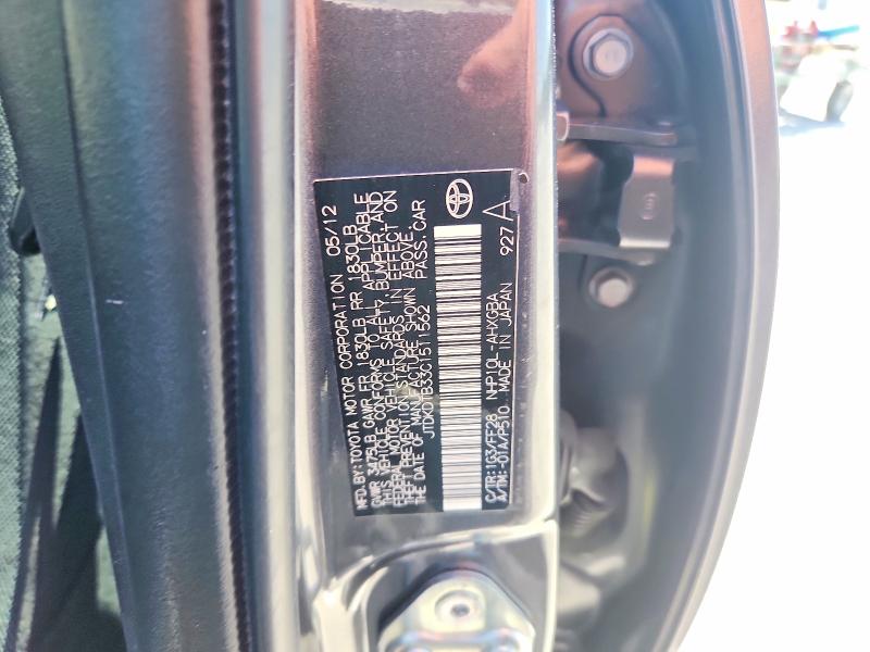 65347136 :رقم المزاد ، JTDKDTB33C1511562 vin ، 2012 Toyota Prius C مزاد بيع