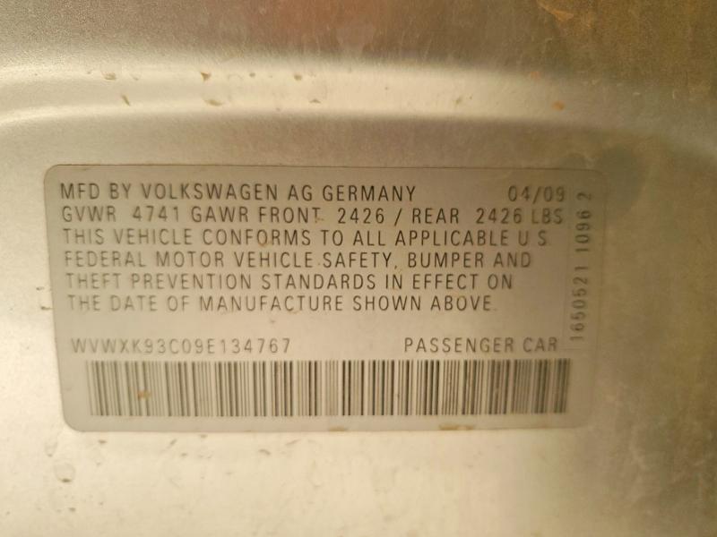 Aukcja sprzedaży 2009 Volkswagen Passat, vin: WVWXK93C09E134767, numer aukcji: 65177166