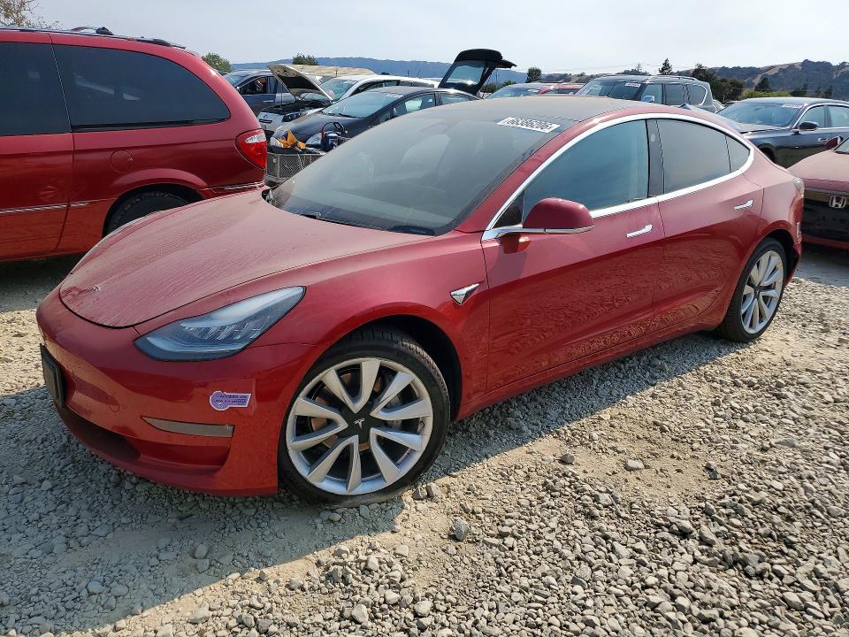 66386206 :رقم المزاد ، 5YJ3E1EA5KF314544 vin ، 2019 Tesla Model 3 مزاد بيع