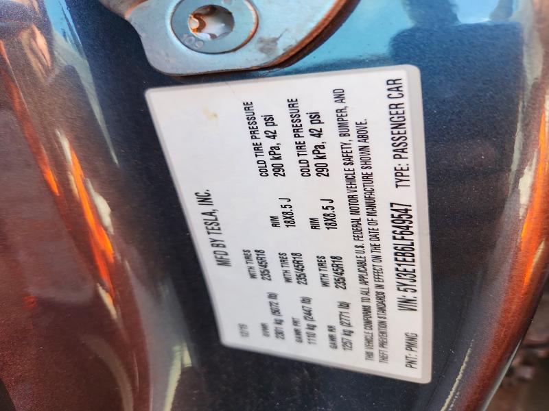 Aukcja sprzedaży 2020 Tesla Model 3, vin: 5YJ3E1EB6LF649547, numer aukcji: 66293806