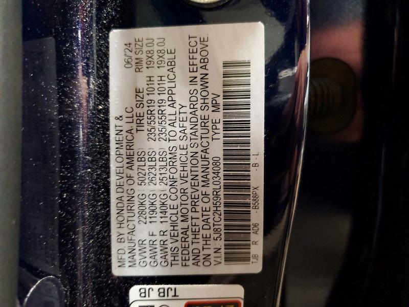 Aukcja sprzedaży 2024 Acura Rdx, vin: 5J8TC2H59RL034080, numer aukcji: 65577636