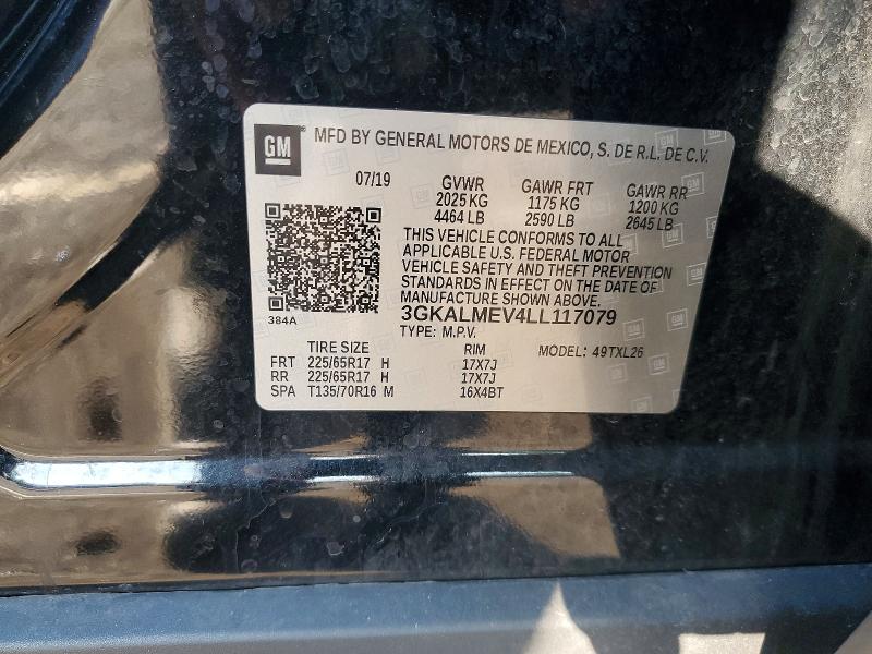 Aukcja sprzedaży 2020 Gmc Terrain, vin: 3GKALMEV4LL117079, numer aukcji: 63832146