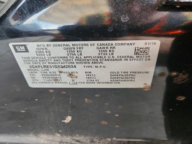 Продажа на аукционе авто 2016 Gmc Terrain, vin: 2GKFLRE31G6242634, номер лота: 66882746