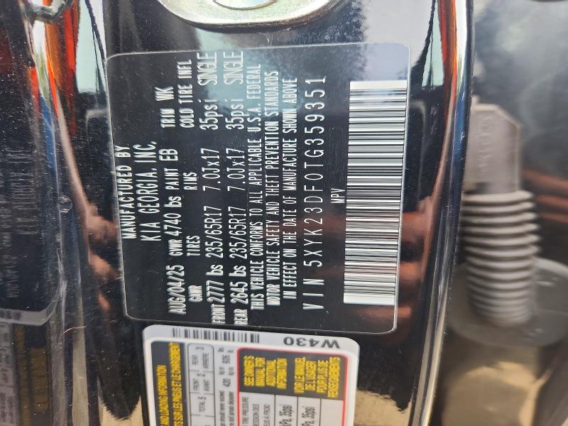 66788646 :رقم المزاد ، 5XYK23DF0TG359351 vin ، 2026 Kia Sportage مزاد بيع