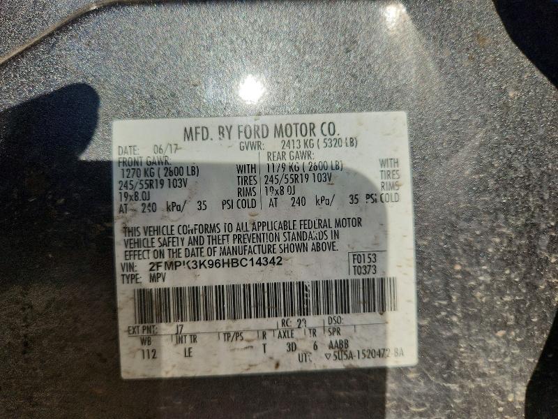 Продаж на аукціоні авто 2017 Ford Edge, vin: 2FMPK3K96HBC14342, номер лоту: 64795996