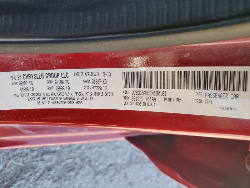 Продажа на аукционе авто 2014 Dodge Avenger, vin: 1C3CDZAB8EN130161, номер лота: 65832646