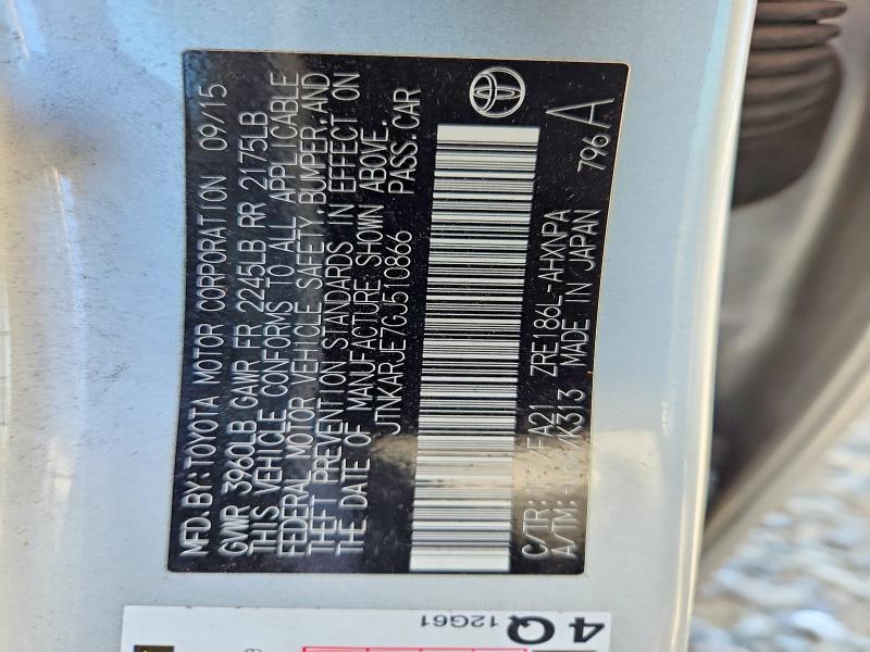 Aukcja sprzedaży 2016 Scion Im, vin: JTNKARJE7GJ510866, numer aukcji: 64478046